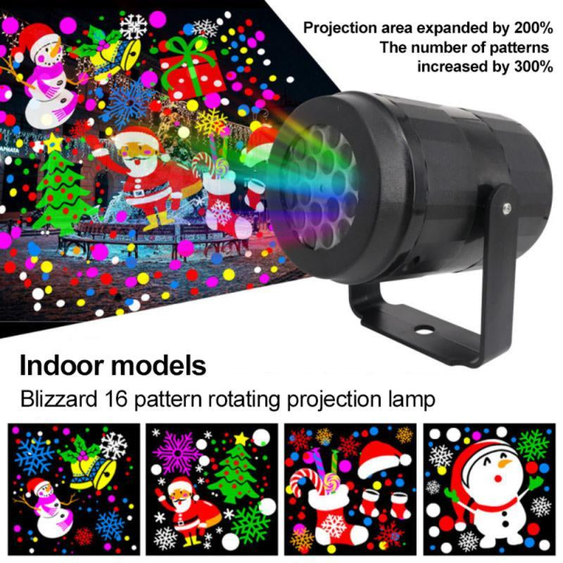 Projecteur laser Noël - motif flocons