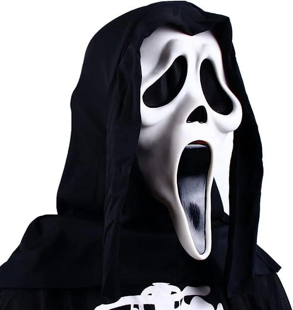 Masque crâne effrayant - porté