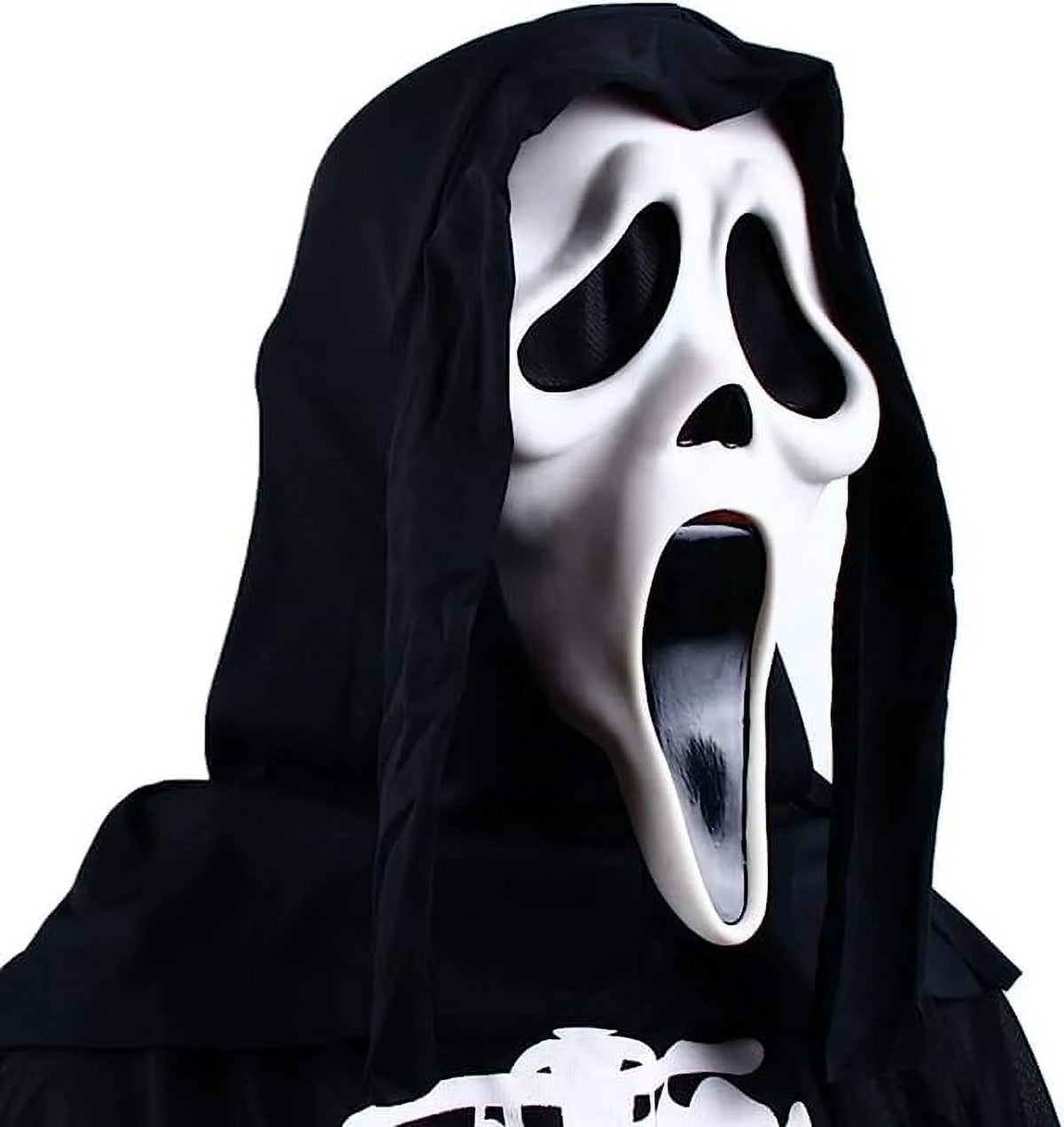 Masque crâne effrayant - porté