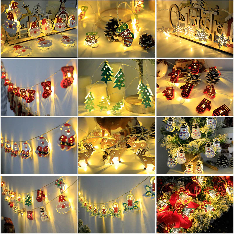 Guirlande LED Noël - pendentif renne