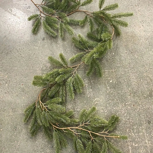 Artificial Green Plants 2023 New Year Christmas Garland Wreaths Home Party Decoration Pine Tree Rattan Hanging Ornament for Kids