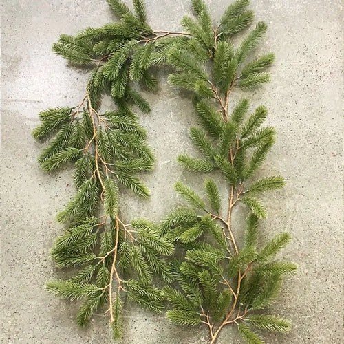 Artificial Green Plants 2023 New Year Christmas Garland Wreaths Home Party Decoration Pine Tree Rattan Hanging Ornament for Kids