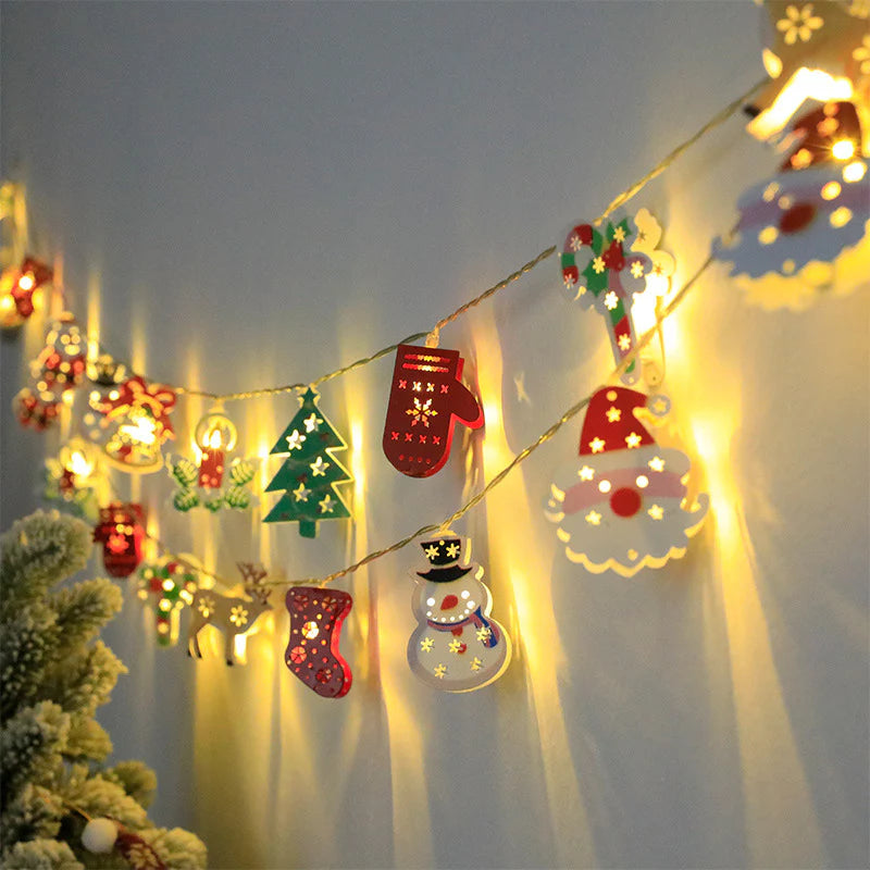 Guirlande LED Noël - pendentif cloche