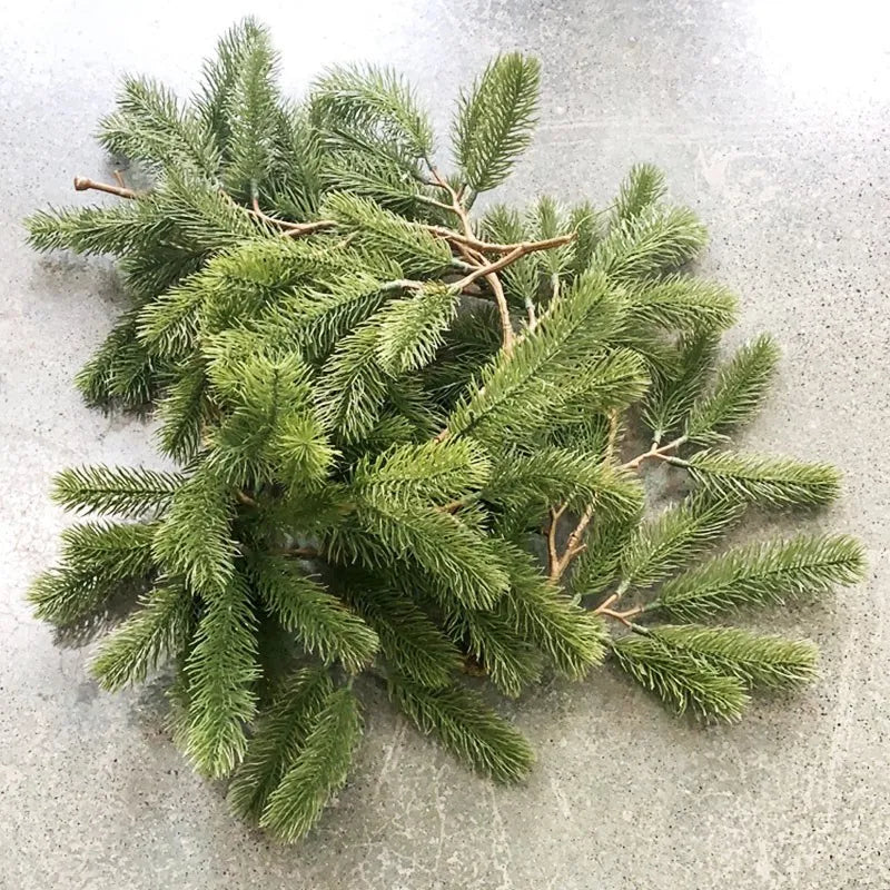 Artificial Green Plants 2023 New Year Christmas Garland Wreaths Home Party Decoration Pine Tree Rattan Hanging Ornament for Kids