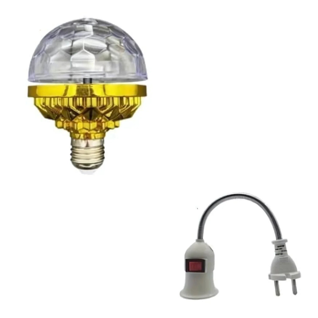 Ampoule disco rotative - projection multicolore