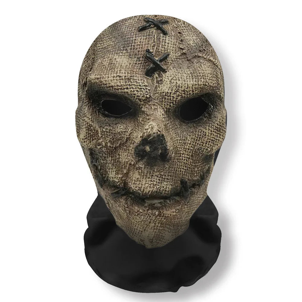 Ghost Face 3D Mask Halloween Cosplay Props Balaclava Full Face Elastic Mesh Breathable Skull Headcovers Halloween Horror Party