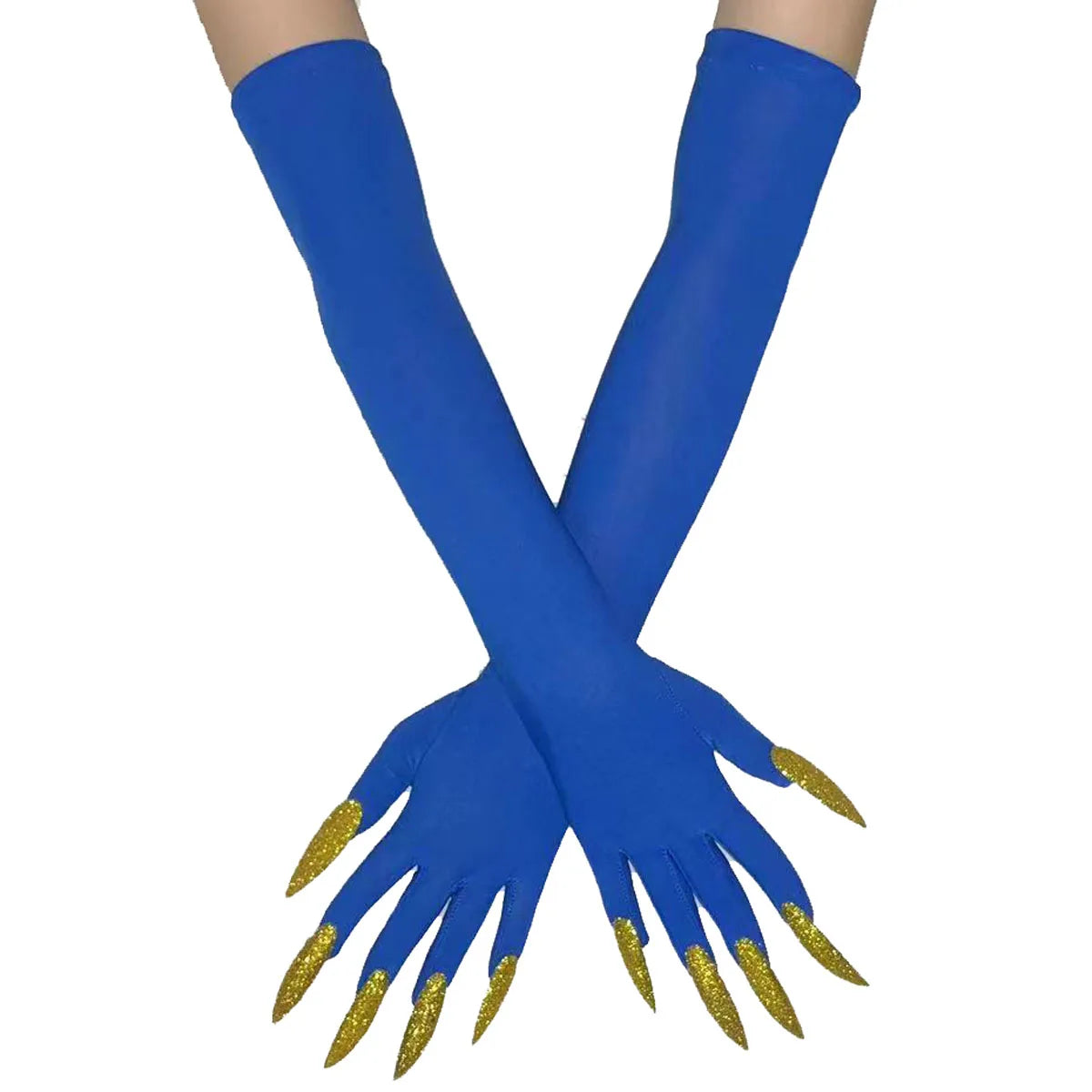 Cool Halloween Gloves Long Ghost Claw Dress up Gloves Fashion Black Long Nails Cosplay Halloween Funny Gloves