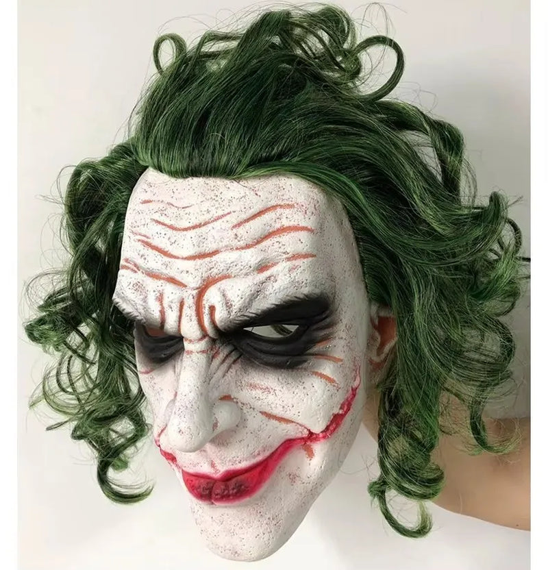 Masque de clown vilain - visage blanc