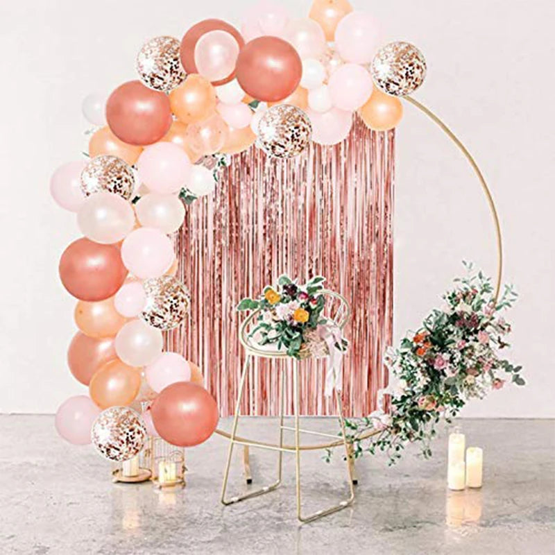 Party Christening Decor Balloon Garland Kit Rose Gold Arch Wedding Bridal Baby Shower Birthday Bachelorett Party Decoration