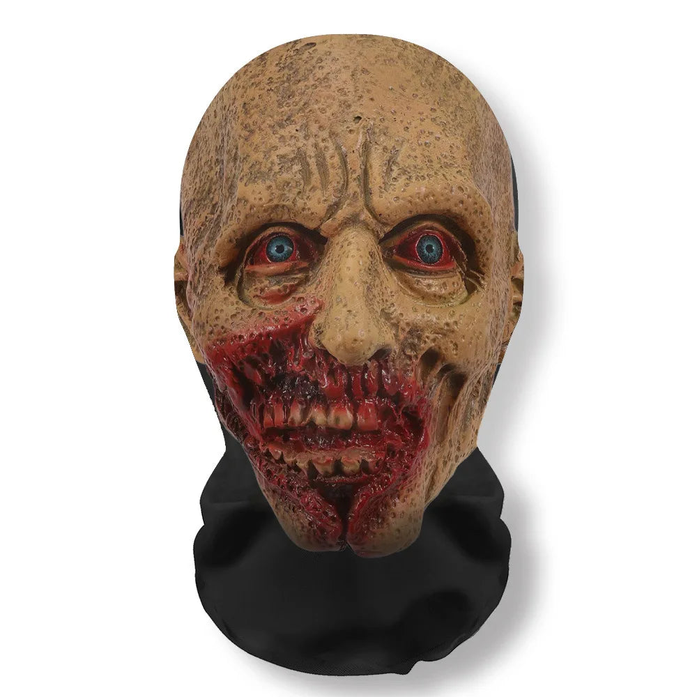 Ghost Face 3D Mask Halloween Cosplay Props Balaclava Full Face Elastic Mesh Breathable Skull Headcovers Halloween Horror Party