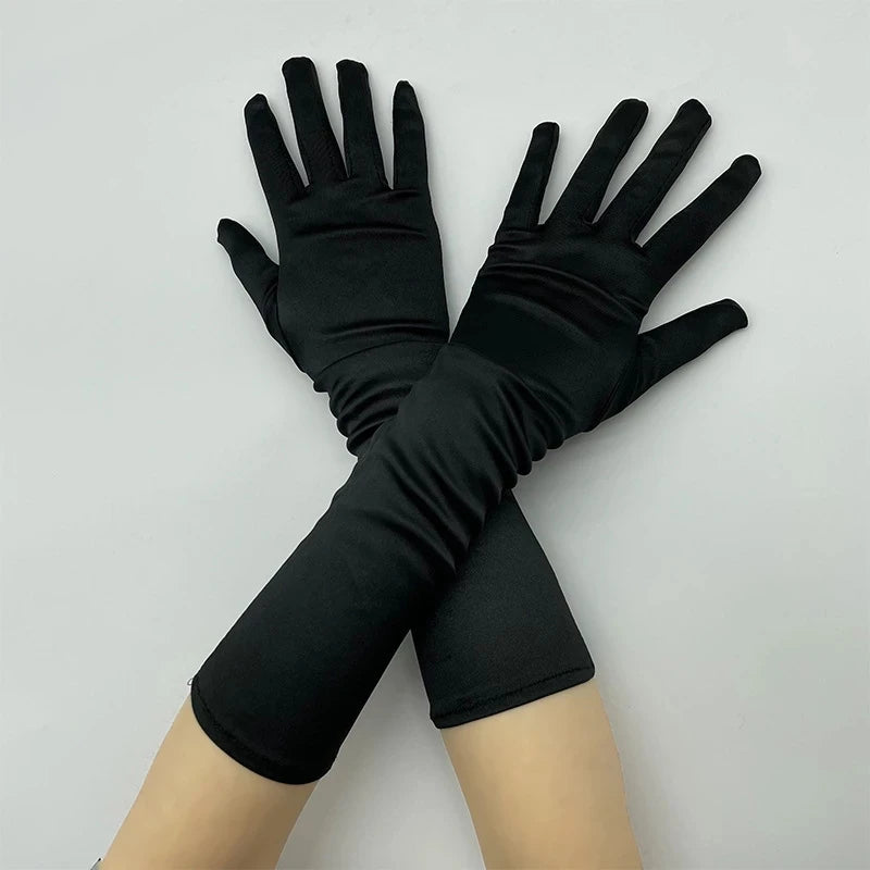 Cool Halloween Gloves Long Ghost Claw Dress up Gloves Fashion Black Long Nails Cosplay Halloween Funny Gloves
