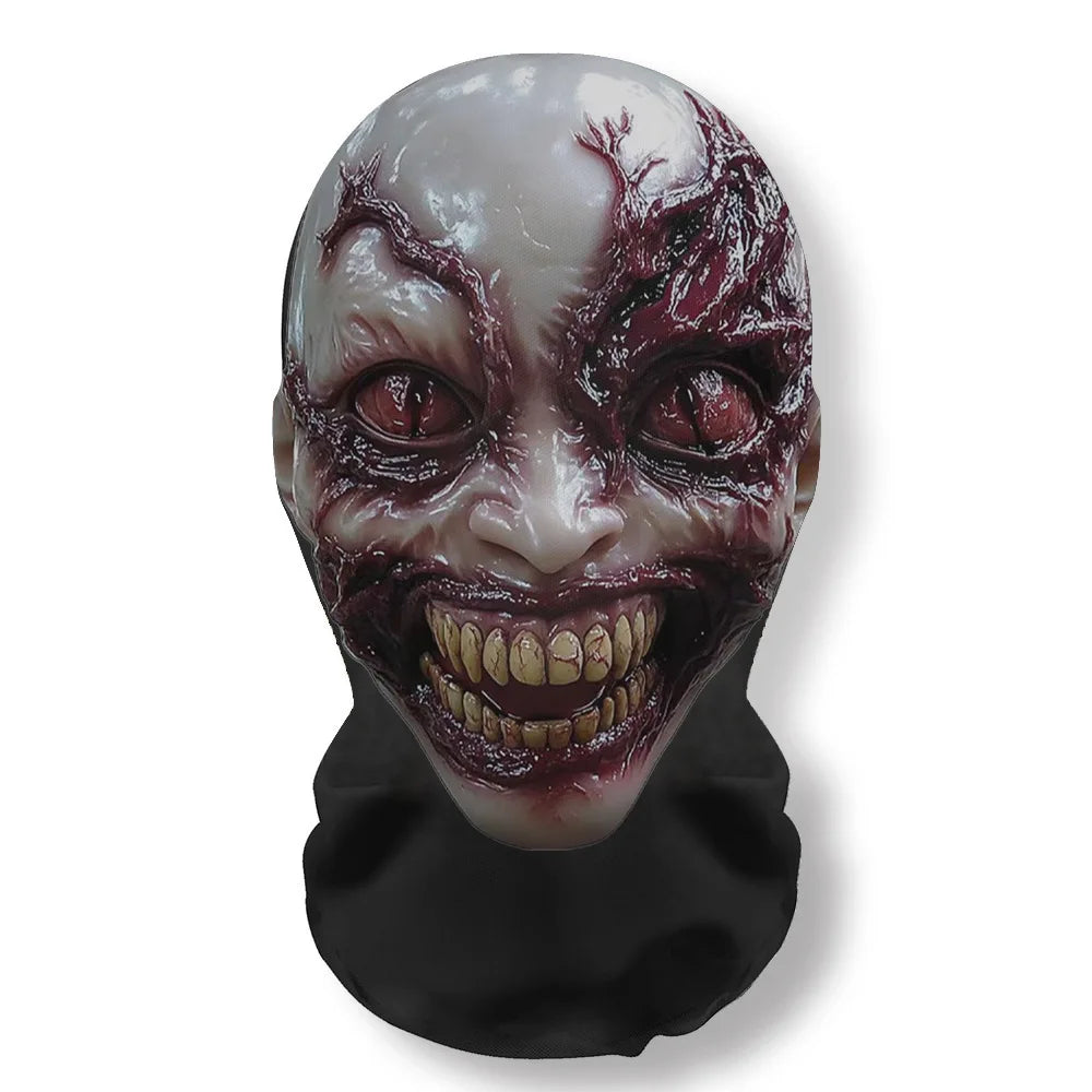 Ghost Face 3D Mask Halloween Cosplay Props Balaclava Full Face Elastic Mesh Breathable Skull Headcovers Halloween Horror Party