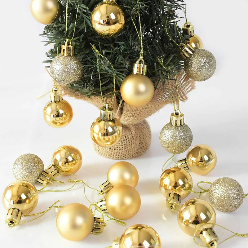 Boules de Noël sur sapin