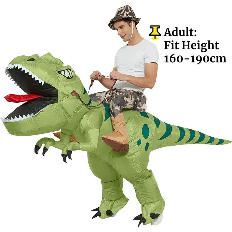 Costume gonflable T-Rex - alimentation batterie